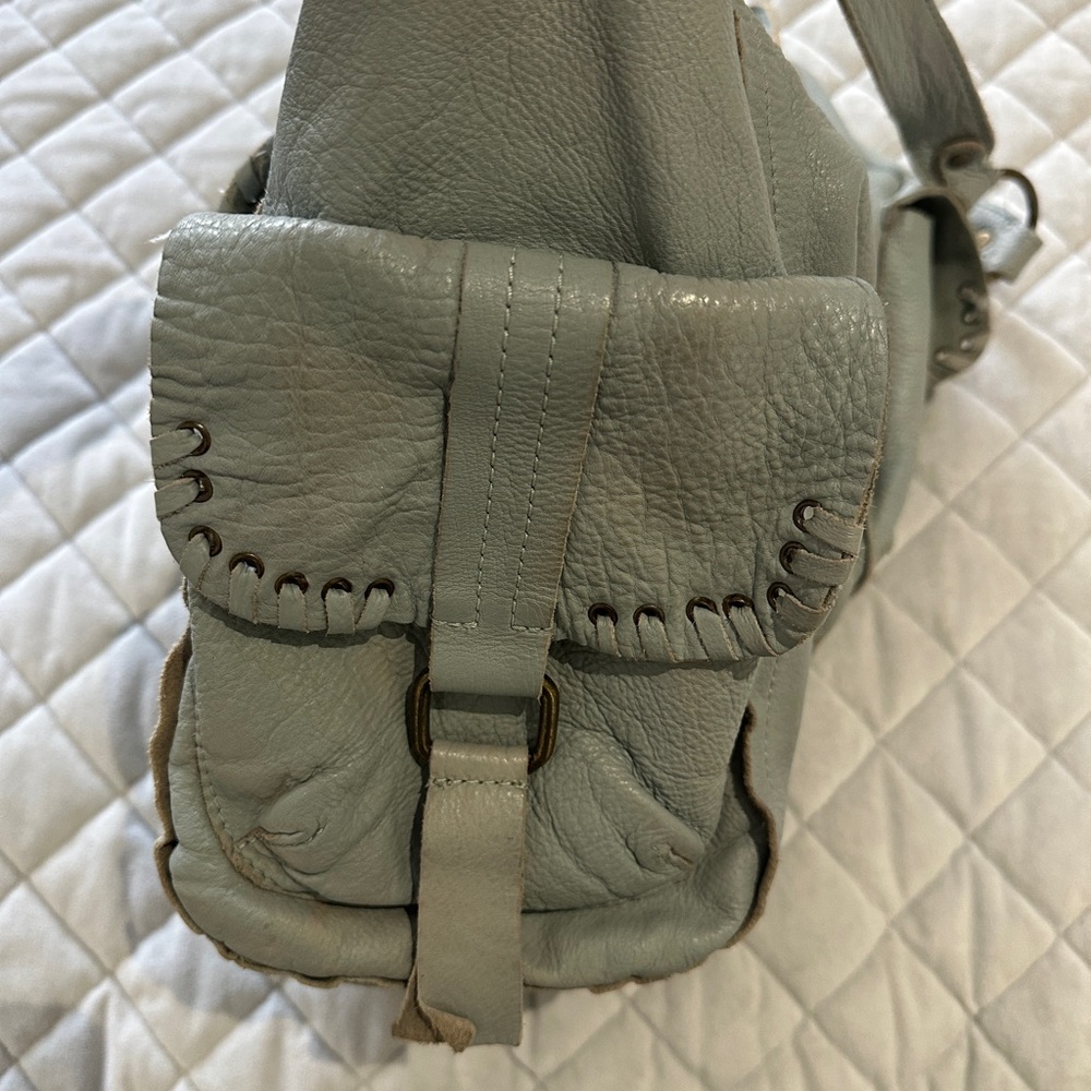 We The Free Soft aqua color  Leather Shoulder Bag - Picture 4 of 5